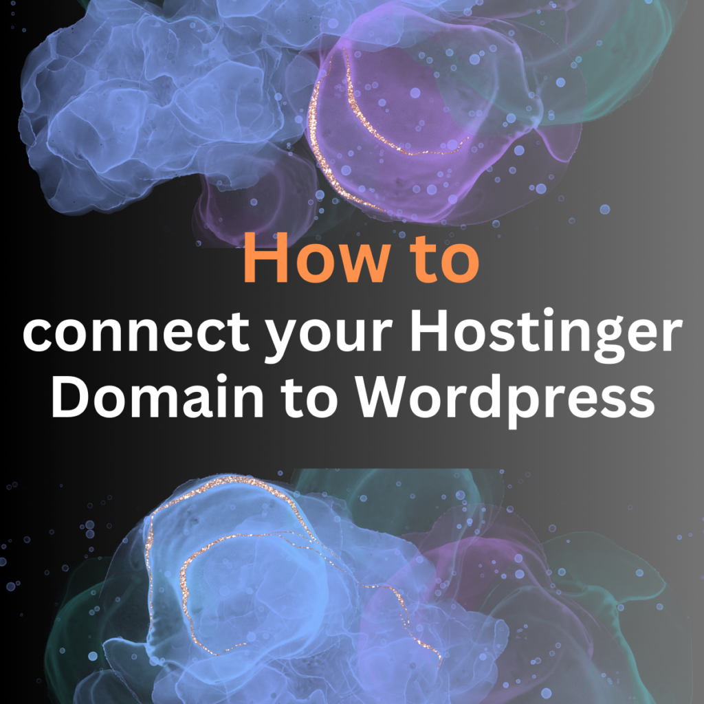 Hostinger domain setup screen showing configuration options for WordPress.